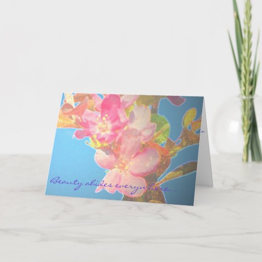 開いたハート カード (正面)