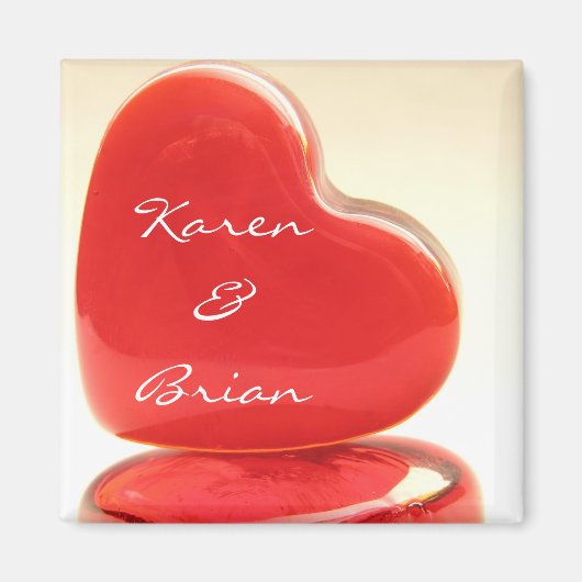 開いたハート マグネット (正面)