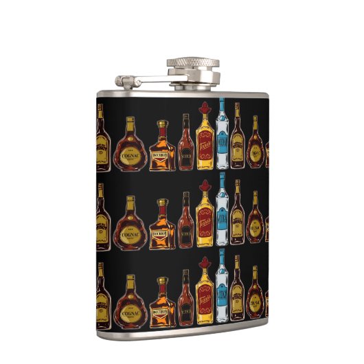 開いたバー フラスク (右)