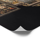 開いたパネルを持つ合唱器官 ポスター (角)