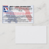 開いたフロリダはカードを運びます 名刺 (正面/裏面)