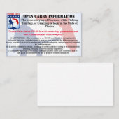 開いたフロリダはカードを運びます 名刺 (正面/裏面)