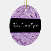 開いたブティックか閉鎖した印の~のオーナメント セラミックオーナメント (右)