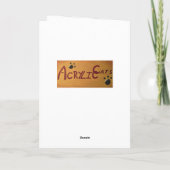 開いたプレゼント シーズンカード (裏面)