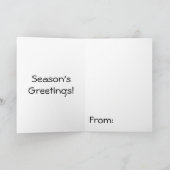 開いたプレゼント シーズンカード (内部)