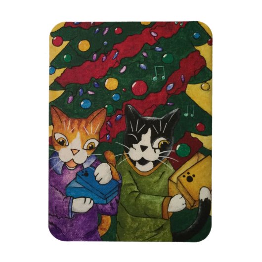 開いたプレゼント マグネット (縦)