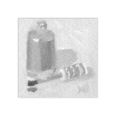 開いたボトル ラバースタンプ (インプリント)