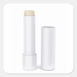 開いたリップバームスティック スクエアシール