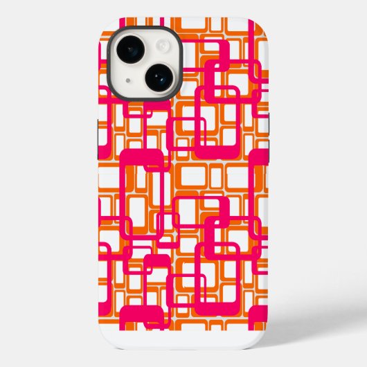 開いた中世紀の長方形をモダン増やす Case-Mate iPhoneケース (裏面)