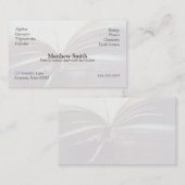 開いた名刺ヴィンテージの本は衰退します 名刺 (正面/裏面)