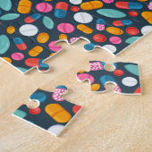 "開いた広い!" 丸薬プリントのジグソーパズル ジグソーパズル (側面)