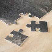 開いた彼の口との見ている灰色のヒヒ ジグソーパズル (側面)