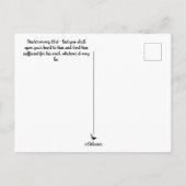 開いた手の王 申命記15:8 ポストカード (裏面)