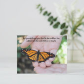 開いた手の王 申命記15:8 ポストカード (スタンド正面)