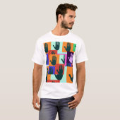 開いた手の記号 Tシャツ (正面フル)