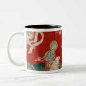 開いた本との天使 ツートーンマグカップ (左)