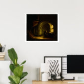 開いた本を持つ哲学者， 1625-7 (ペインの油) ポスター (ホームオフィス)