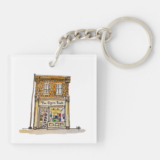開いた本 キーホルダー (裏面)