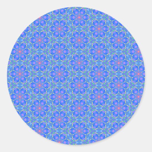 開いた松果腺の瞑想シール ラウンドシール (正面)