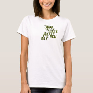 開いた源を考えて下さい Tシャツ