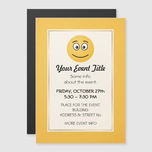 開いた目で微笑む顔 (正面/裏面)