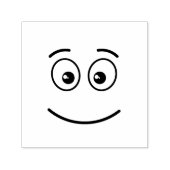開いた目で微笑む顔 セルフインキングスタンプ (デザイン)