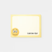 開いた目で微笑む顔 ポストイット (正面)