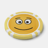 開いた目で微笑む顔 ポーカーチップ (シングル)