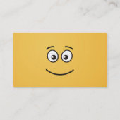 開いた目で微笑む顔 名刺 (裏面)