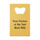 開いた目で笑顔の顔クレジットカードボトル開く クレジットカード栓抜き (裏面)