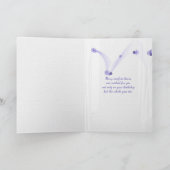 開いた窓の紫の海日 カード (内部)