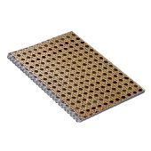 開いた織り方の藤杖の写真のノート ノートブック (右側)