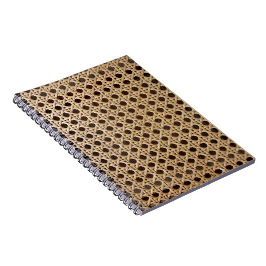 開いた織り方の藤杖の写真のノート ノートブック (右側)