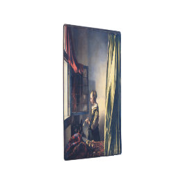 開いた読窓からの少女の手紙 | Vermeer | メタルプリント