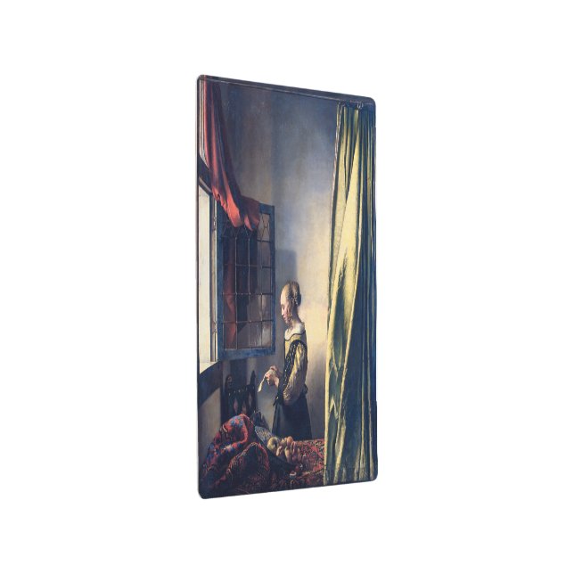 開いた読窓からの少女の手紙 | Vermeer | メタルプリント (3/4)