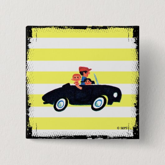 開いた道3の衝突 缶バッジ (正面)