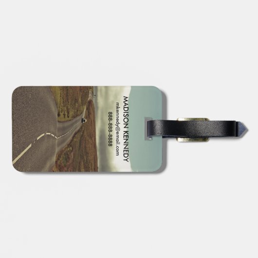 開いた道 ラゲッジタグ (裏面横)