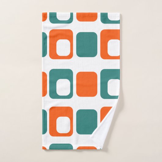 開いた長方形と閉じた長方形 バスタオルセット (ハンドタオル)