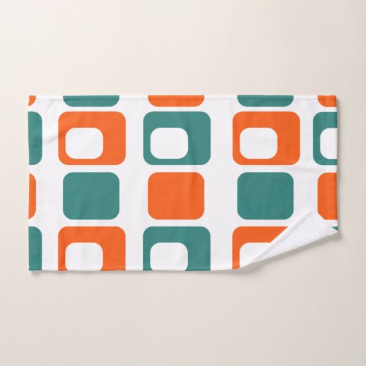 開いた長方形と閉じた長方形 バスタオルセット (ハンドタオル)