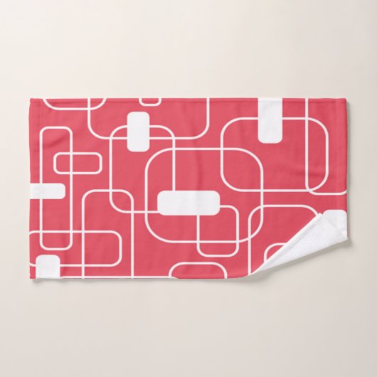 開いた長方形と閉じた長方形 バスタオルセット (ハンドタオル)