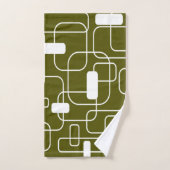 開いた長方形と閉じた長方形 バスタオルセット (ハンドタオル)