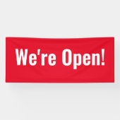 開いた！バナー 横断幕 (横)