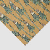 開いていないタンポポのパターン 薄葉紙 (詳細)