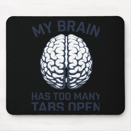 開いているタブの数が多すぎる マウスパッド (正面)