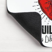 開おもしろい開ハート手術回復遺族M マウスパッド (コーナー)