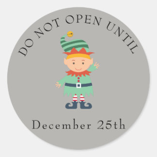 開かない小妖精や小人 ラウンドシール