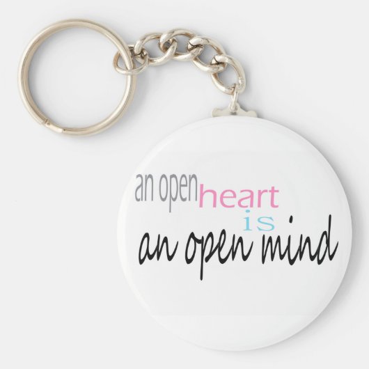 開かれたハートは心を開く キーホルダー (正面)