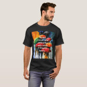 開かれた心、開かれた本 Tシャツ (正面フル)