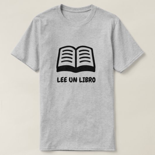 開かれた本とスペインの文字:リー国連天秤座 Tシャツ (デザイン正面)