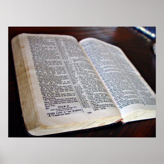 開かれた聖書 ポスター (正面)